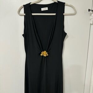 MESHKI black Dress with Gold Accent